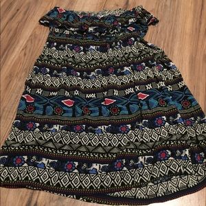 Forever 21 strapless multicolor dress